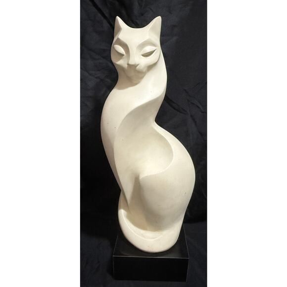 Alexander Danel - Austin Productions - 1990 Vintage Magic Cat Sculpture - 23" - Picture 1 of 10